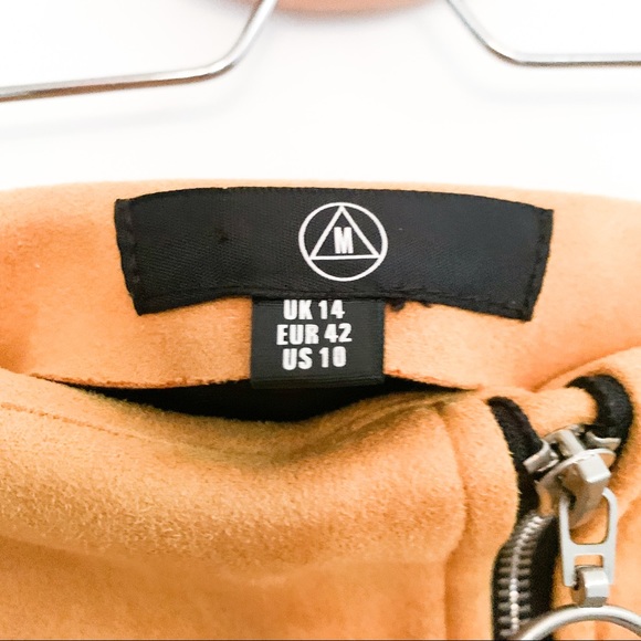 Missguided Double Zip Faux Suede Mini Skirt - Picture 3 of 8
